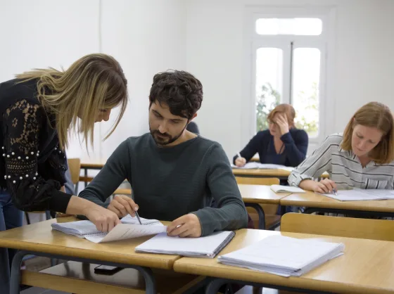 A group Arabic lesson with Sherine